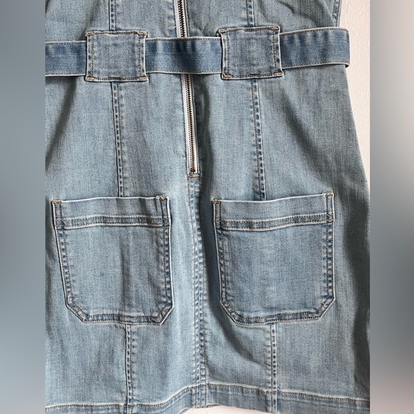 AMERICAN EAGLE Super Stretch Denim Overall Dress - Picture 8 of 11